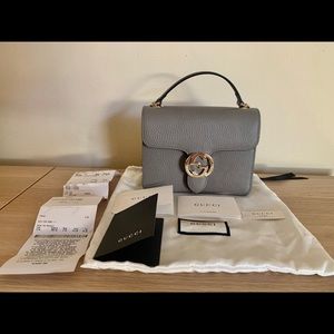 Gucci Interlocking Crossbody/Shoulder Bag Grey